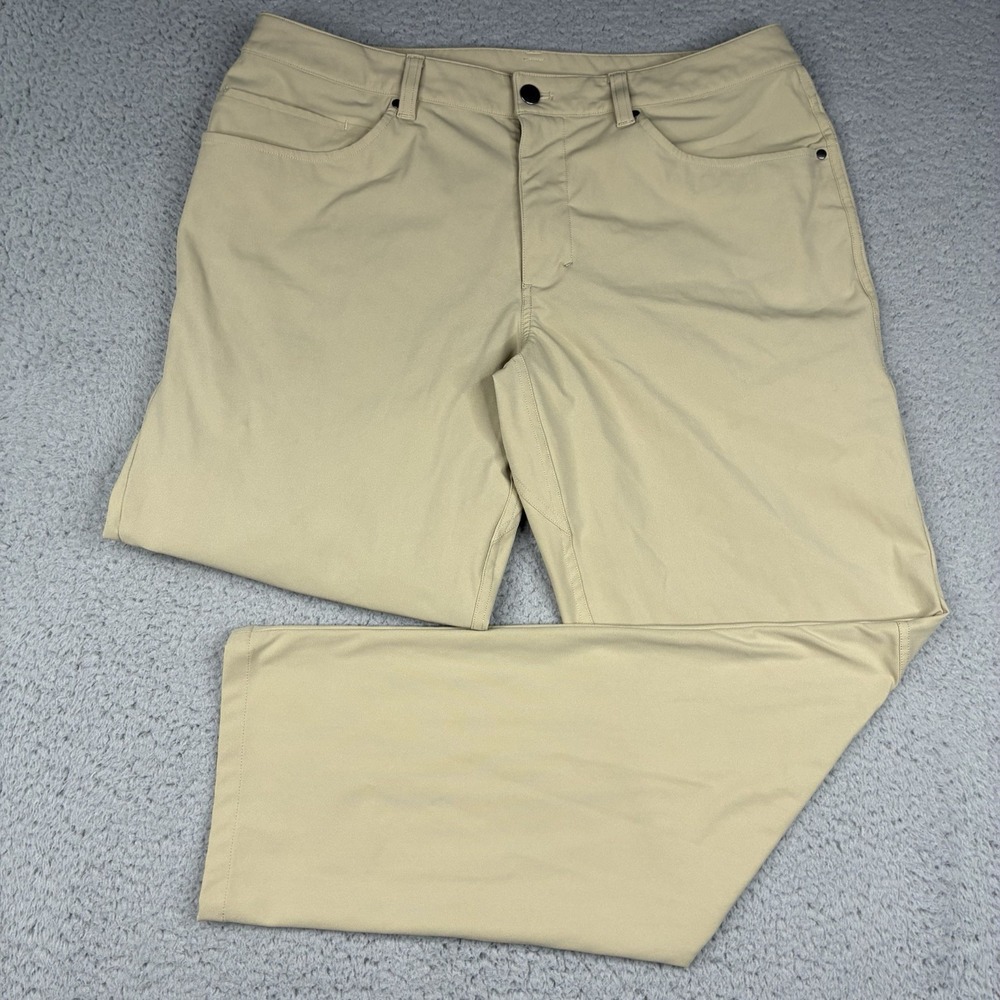 Lululemon ABC Classic-Fit Pants Men's 34x30 Black Warpstreme Performance Chino